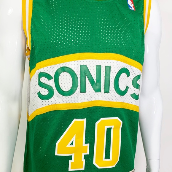 NBA Mitchell & Ness Shawn Kemp Jersey L - Picture 2 of 7
